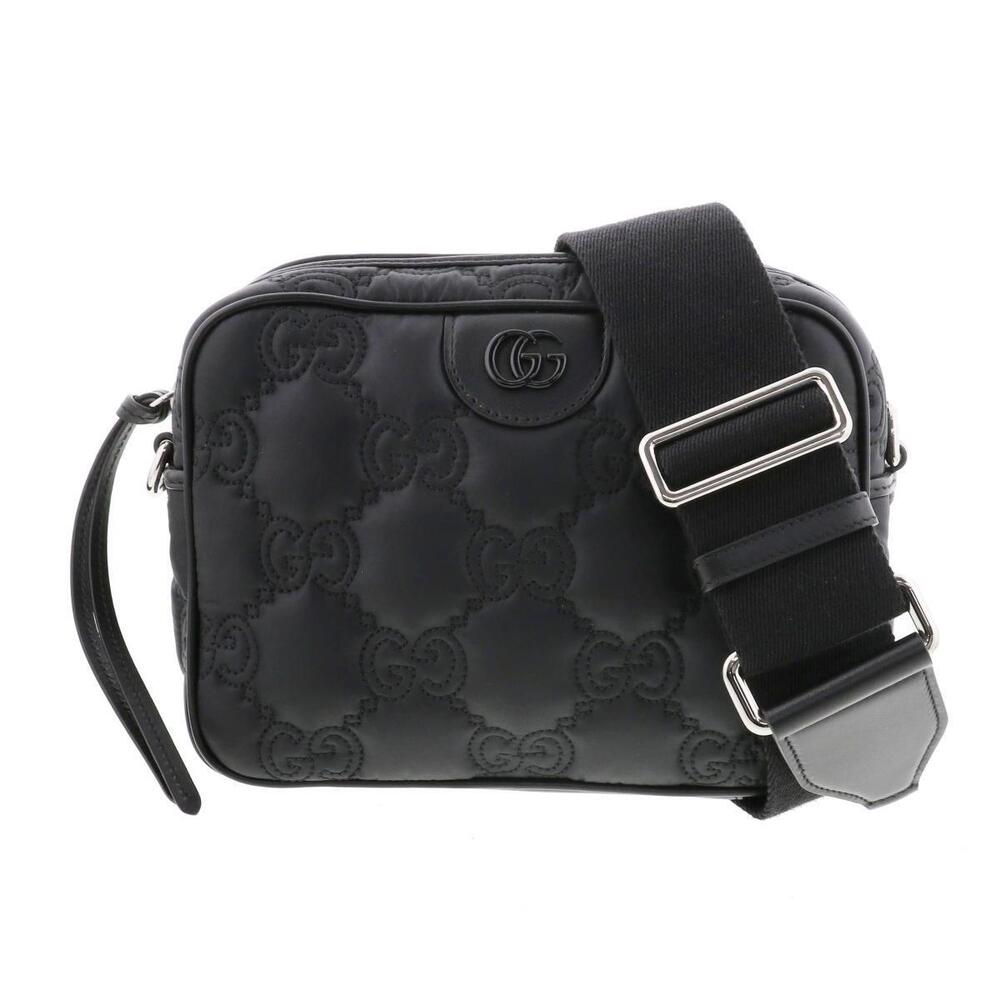 GUCCI GG Matelasse Bag Shoulder Black A